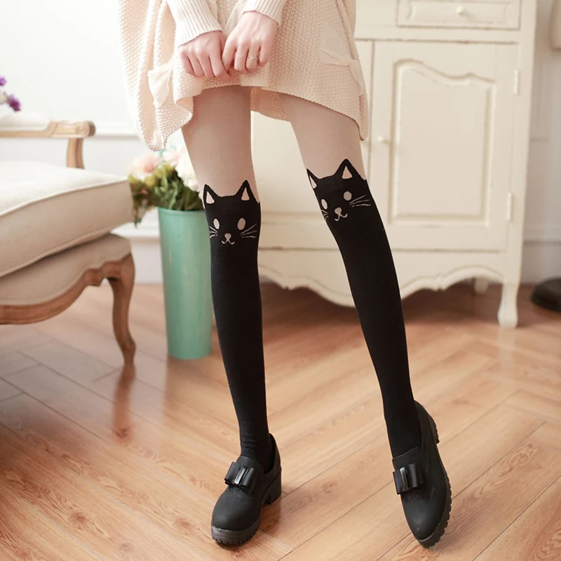 Newest Hot Women Sexy Cute Cartoon Cat Tail Sexy Thin Pantyhose Hosiery Tattoo Stockings Fashion Printed stockings
Newest Hot Women Sexy Cute Cartoon Cat Tail Sexy Thin Pantyhose Hosiery Tattoo Stockings Fashion Printed stockings