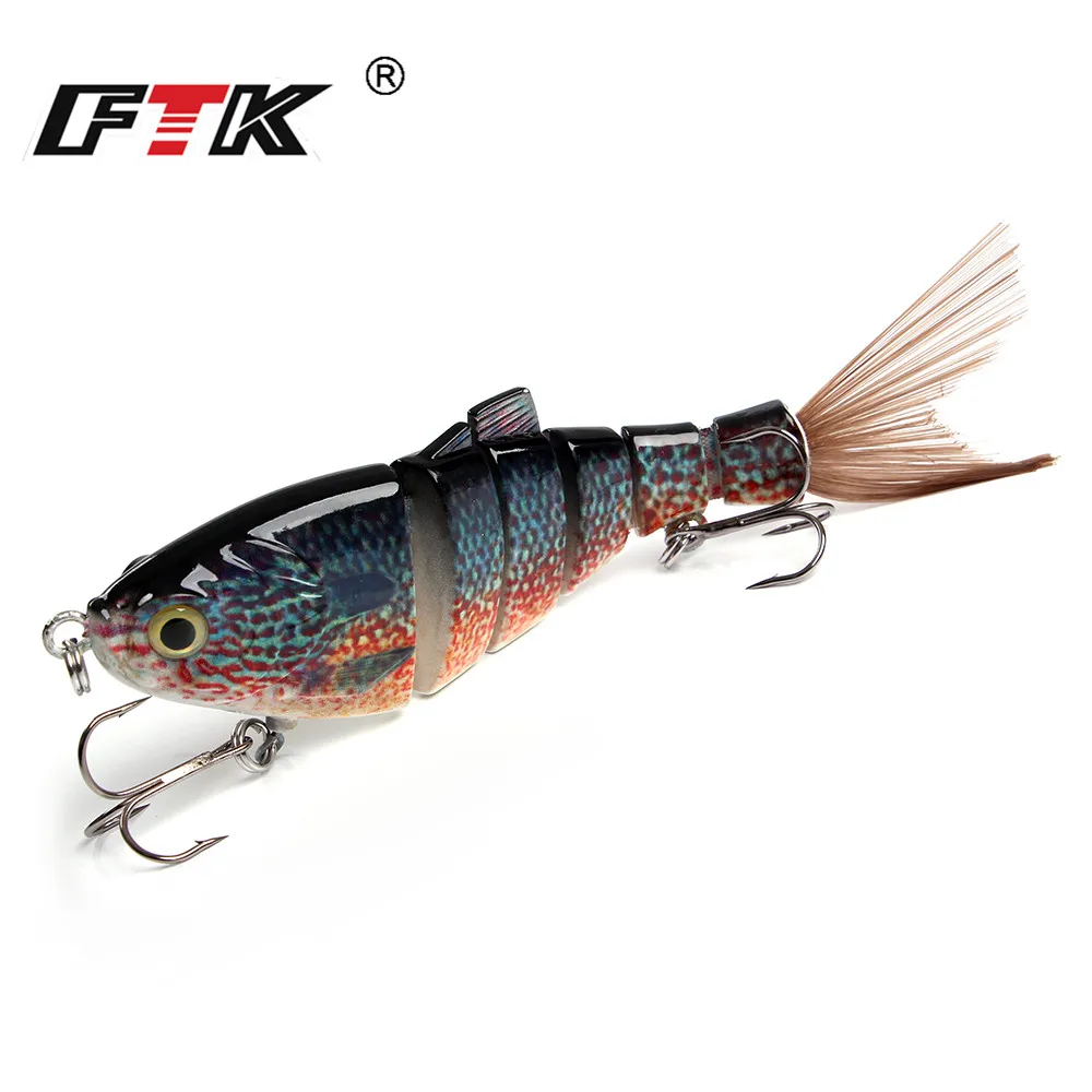 FTK 6 Segments Multi Jointed Lure Sinking Wobblers Fishing Lure 128mm 44g swimbait Hard Bait Crankbait Bass Fishing Tackle
FTK 6 Segments Multi Jointed Lure Sinking Wobblers Fishing Lure 128mm 44g swimbait Hard Bait Crankbait Bass Fishing Tackle