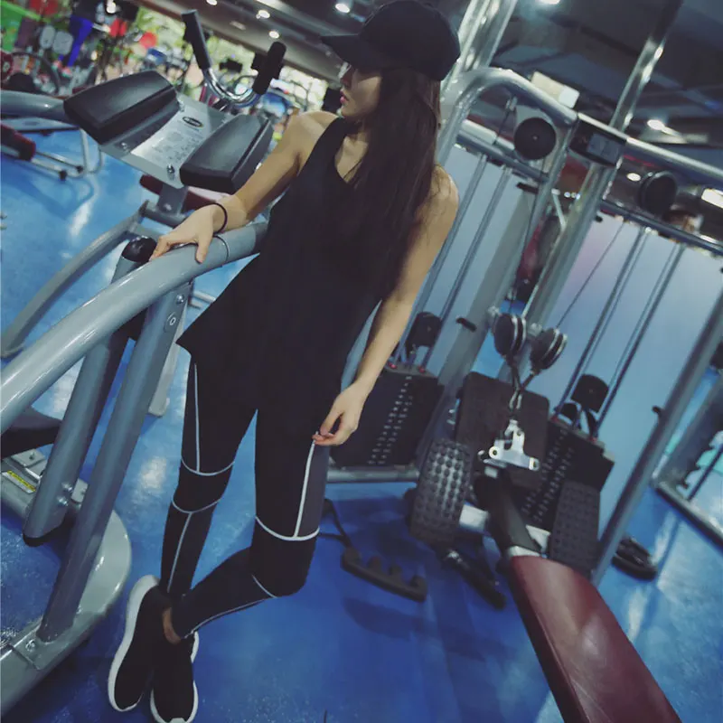 Sexy Women Yoga Vest T-shirt Hollow Back Sports Fitness Tank Top Yoga Running Gym Jogging Vest Tops YA88