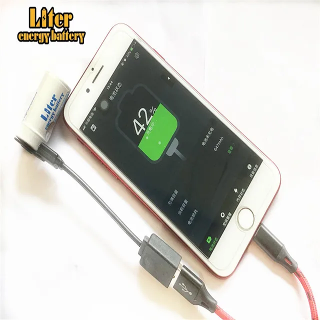 Быстрая отправка 3 7 V 1000mAh литий-ионная аккумуляторная батарея ICR18350 с mirco USB fdual usb diy