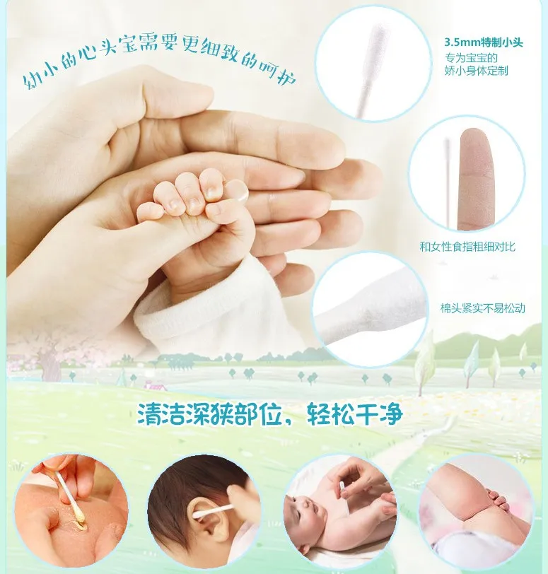 3 Boxes/lot Small Cotton Swabs Baby Cotton Swabs Newborn 180 Pieces Box-packed Thin Shaft Swab
3 Boxes/lot Small Cotton Swabs Baby Cotton Swabs Newborn 180 Pieces Box-packed Thin Shaft Swab