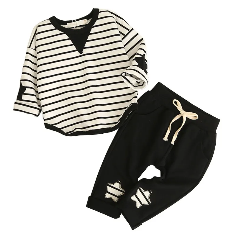 Boys Clothing Sets Style Kids Clothing Sets Long Sleeve Striped T-shirt+Pants 2Pc for Children Clothing
Boys Clothing Sets Style Kids Clothing Sets Long Sleeve Striped T-shirt+Pants 2Pc for Children Clothing