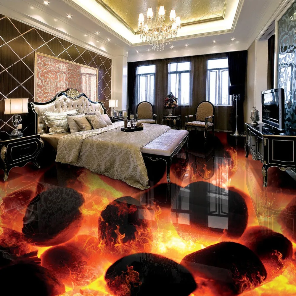 Custom 3D Flooring Murals 3D Stereo Stones Flame Bedroom Living Room Self-adhesive Waterproof 3D Floor Tiles Fresco Wallpaper
Custom 3D Flooring Murals 3D Stereo Stones Flame Bedroom Living Room Self-adhesive Waterproof 3D Floor Tiles Fresco Wallpaper