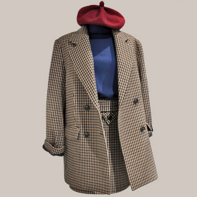 New Fashion Uniform Design Work Wear Suits with Jackets+Skirt Novelty Lattice Professional Office Uniforms for Business LM038
New Fashion Uniform Design Work Wear Suits with Jackets+Skirt Novelty Lattice Professional Office Uniforms for Business LM038