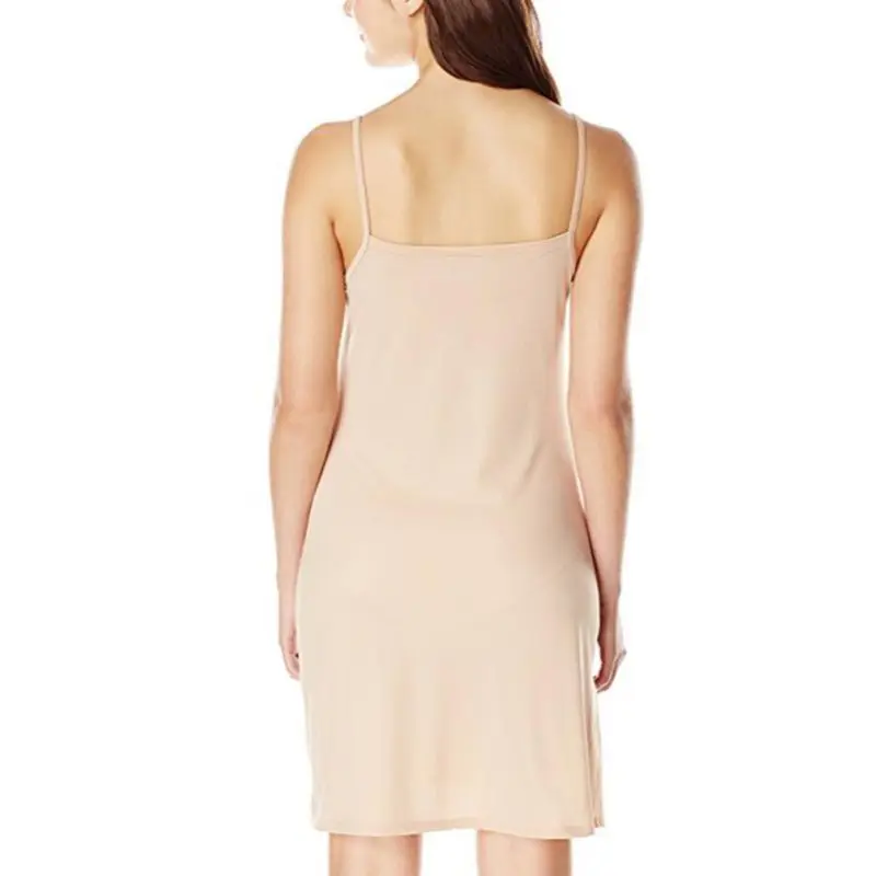 Sexy Women Spaghetti Strap Mini Dress Smooth Sleeveless Under Short Dress