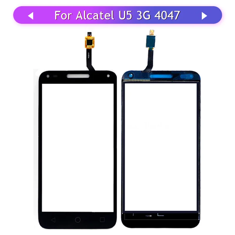 20 шт. экран для Alcatel One Touch U5 3G 4047 4047D 4047G сенсорный датчик стеклянная панель