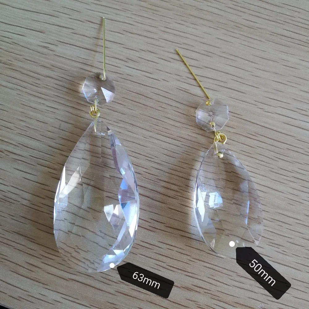 190pcs 63mm Water Drop Pendant + 14mm Octagon Bead Crystal Pendants For Chandeliers Fashion DIY glass Crystals For Chandeliers
190pcs 63mm Water Drop Pendant + 14mm Octagon Bead Crystal Pendants For Chandeliers Fashion DIY glass Crystals For Chandeliers