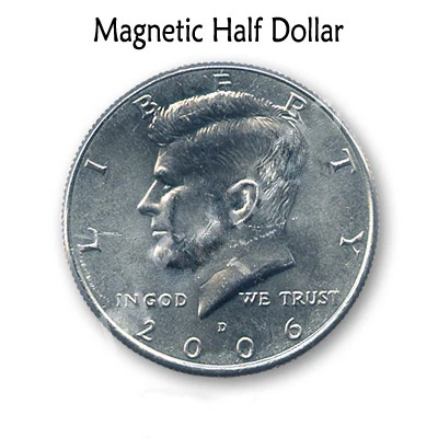 Magnetic Coin USD half Dollar (real coin version) Magic Tricks Magia Accessories Magicians Coins Close Up Street Props Gimmick
Magnetic Coin USD half Dollar (real coin version) Magic Tricks Magia Accessories Magicians Coins Close Up Street Props Gimmick