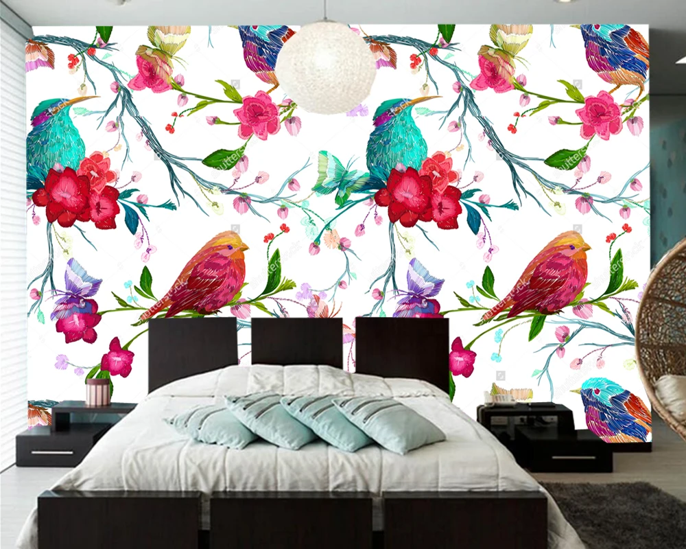Custom wallpapers home decor,bird,butterfly and flower,3D mural for living room bedroom sofa background wall papel de parede
Custom wallpapers home decor,bird,butterfly and flower,3D mural for living room bedroom sofa background wall papel de parede