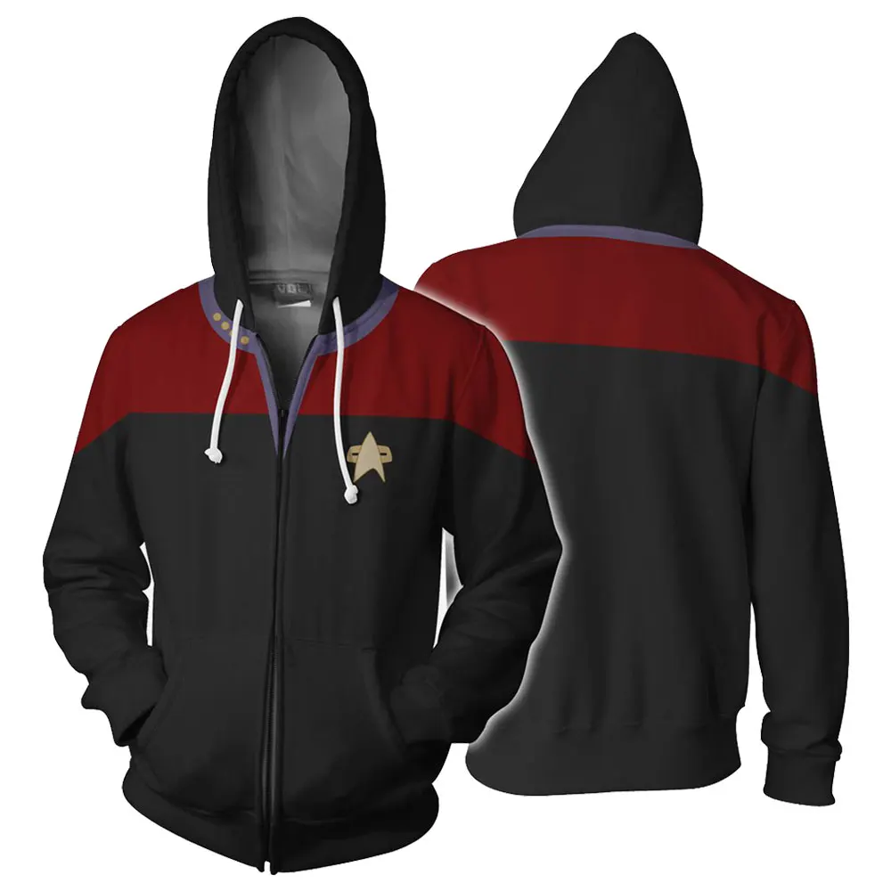 Star Cospaly Hoodie Costume Trek Sweatshirts Zipper Print Men Women Cardigan Adult Hoody Outwear Casual Tops Hooded Coat
Star Cospaly Hoodie Costume Trek Sweatshirts Zipper Print Men Women Cardigan Adult Hoody Outwear Casual Tops Hooded Coat