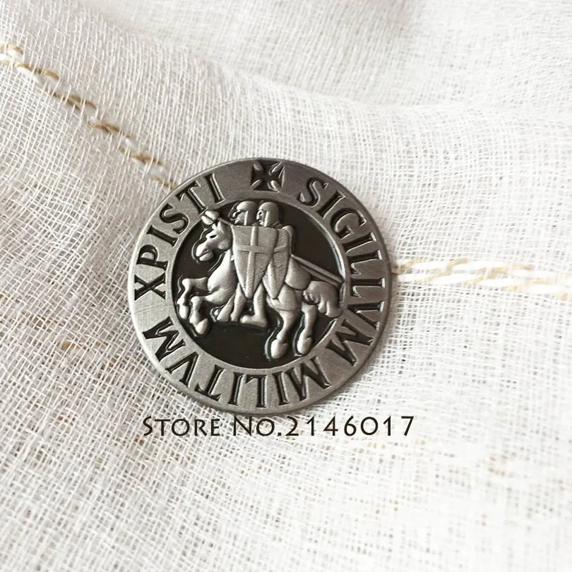 1'' Masonic Knights Templar Seal Crusaders Solomons Temple Badge Sheild Lapel Pins and Brooch Freemason Metal Pin Craft 3D
1'' Masonic Knights Templar Seal Crusaders Solomons Temple Badge Sheild Lapel Pins and Brooch Freemason Metal Pin Craft 3D