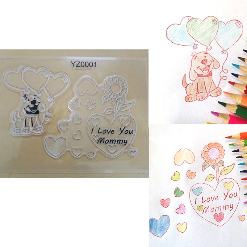 New Dog Heart Balloons Flower Letters set Transparent Silicone Clear Stamp for Scrapbooking DIY Craft decoration Soft Stamp
New Dog Heart Balloons Flower Letters set Transparent Silicone Clear Stamp for Scrapbooking DIY Craft decoration Soft Stamp