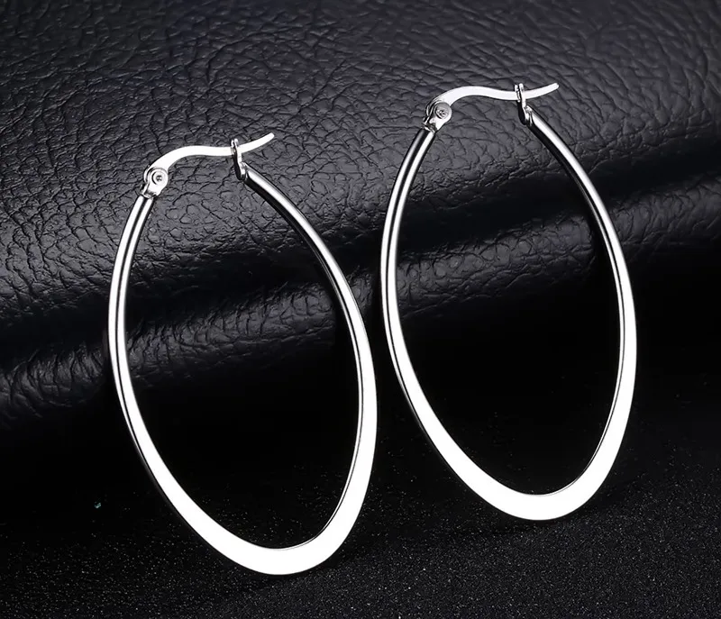Fashion Smooth Stainless Steel Silver Color Large Drop Earrings For Women Wholesale Jewelry Ladies Earrings
Fashion Smooth Stainless Steel Silver Color Large Drop Earrings For Women Wholesale Jewelry Ladies Earrings