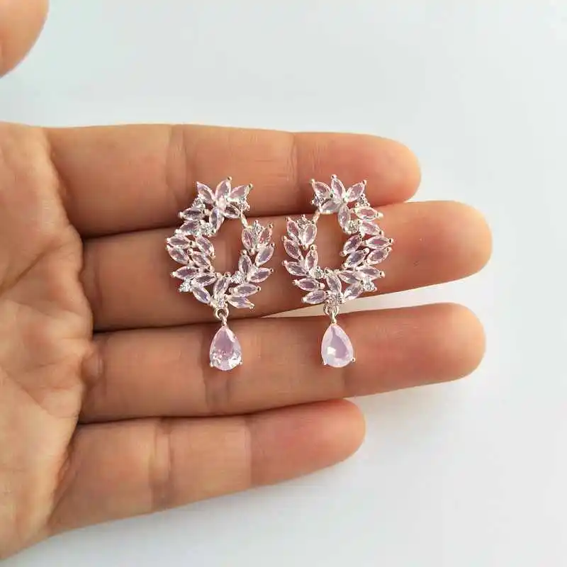Pink Cubic Zirconia Waterdrop 925 Sterling Silver Stud Earrings for Women Female Trendy Wedding Engagement Jewelry YEA047
Pink Cubic Zirconia Waterdrop 925 Sterling Silver Stud Earrings for Women Female Trendy Wedding Engagement Jewelry YEA047