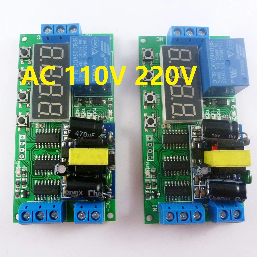 2 Pcs AC 85V-260V 110V 220V Cycle Time Timer Switch Delay Relay ON OFF For LED Smart Home PLC Light
2 Pcs AC 85V-260V 110V 220V Cycle Time Timer Switch Delay Relay ON OFF For LED Smart Home PLC Light