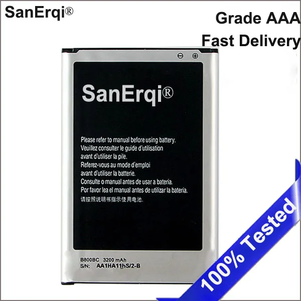 Аккумулятор SanErqi для SAMSUNG GALAXY Note 3, N9006, N9005, N900, Note 3, B800BC, 3200 мАч
Аккумулятор SanErqi для SAMSUNG GALAXY Note 3, N9006, N9005, N900, Note 3, B800BC, 3200 мАч