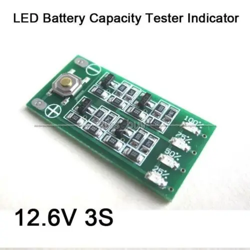 dykb LED Battery Capacity Tester Indicator board 3S CELL 11.1V 12V 12.6V Li-ion Lithium Battery power display
dykb LED Battery Capacity Tester Indicator board 3S CELL 11.1V 12V 12.6V Li-ion Lithium Battery power display
