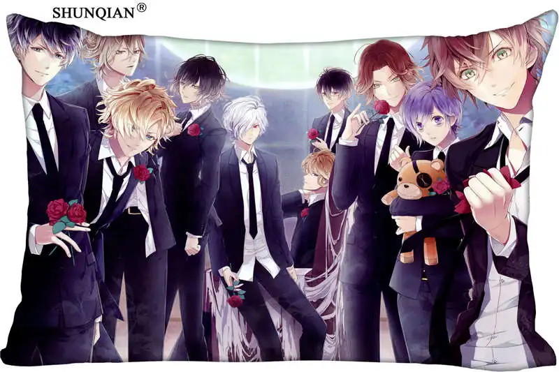 Custom Pillowcase DIABOLIK LOVERS Rectangle Zipper Polyester Cotton Pillow Cover Size 45x35cm (one side) Print
Custom Pillowcase DIABOLIK LOVERS Rectangle Zipper Polyester Cotton Pillow Cover Size 45x35cm (one side) Print