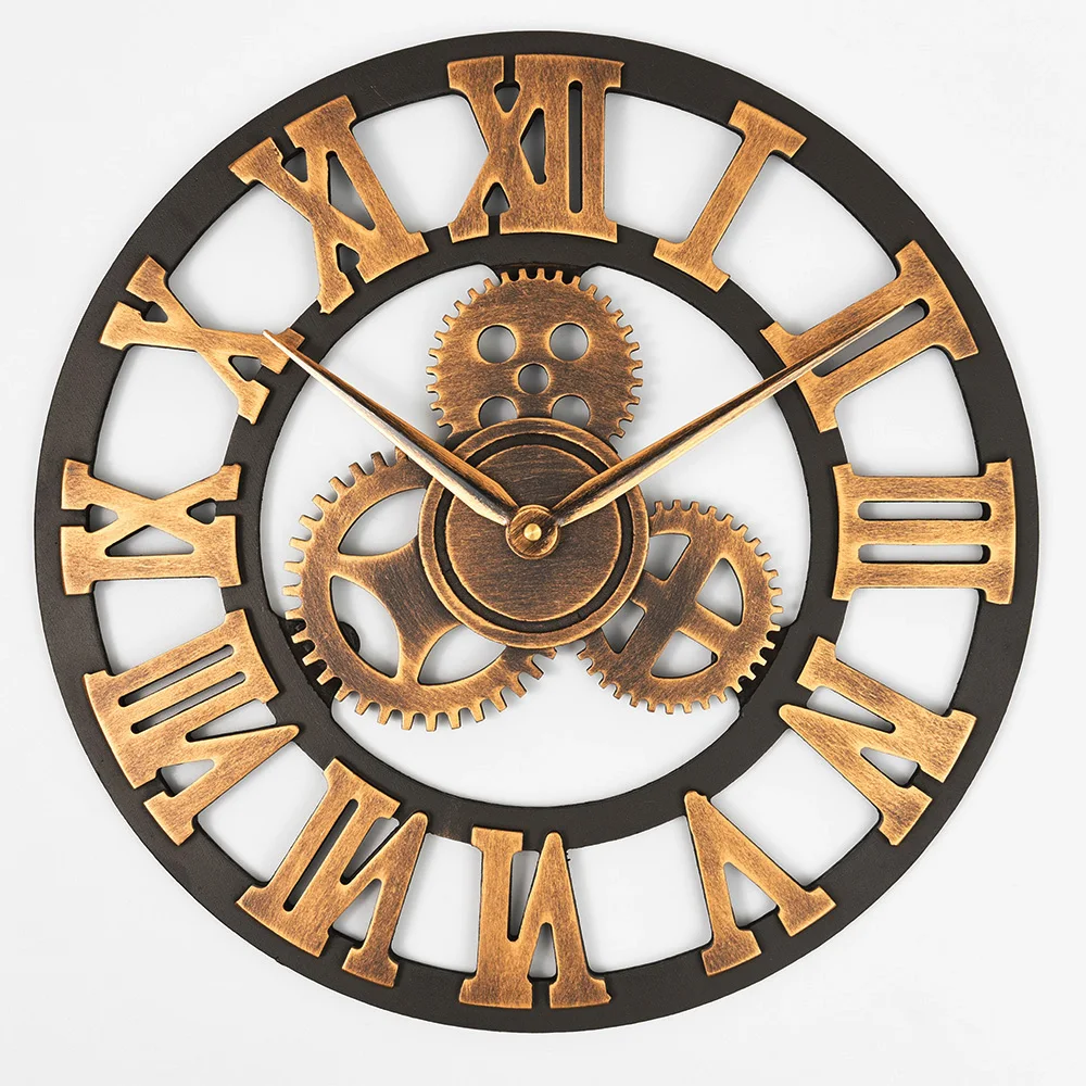 Handmade Oversized 3D retro rustic decorative luxury art big gear wooden vintage large wall clock on the wall for gift 20 inche
Handmade Oversized 3D retro rustic decorative luxury art big gear wooden vintage large wall clock on the wall for gift 20 inche