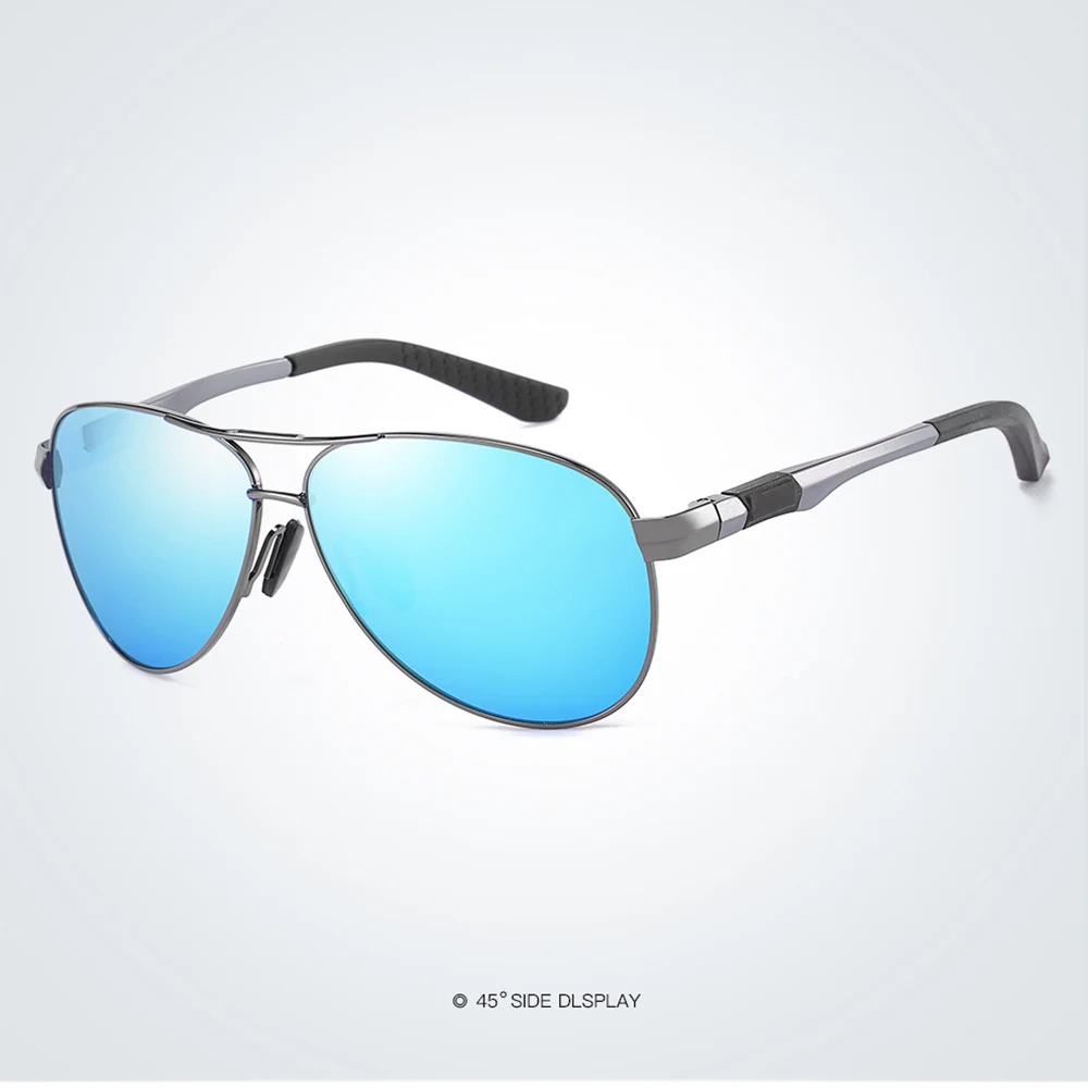 

Men's Al-mg Polarized Lenses Double Beam Sun Glasses Polarized Sunglasses Custom Made Myopia Minus Prescription Lens -1 to -6