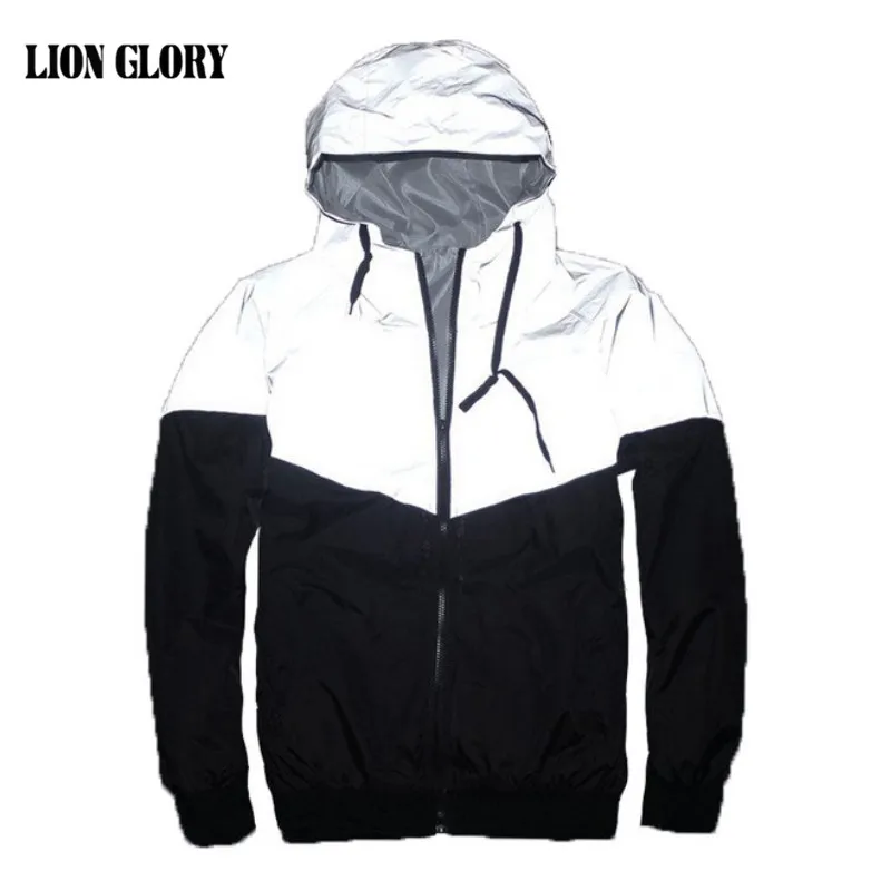 2018 Men Jacket Spring Autumn Patchwork Reflective 3m Jacket movement Hip Hop Waterproof Windbreaker Men Coat Brand Fluorescence
2018 Men Jacket Spring Autumn Patchwork Reflective 3m Jacket movement Hip Hop Waterproof Windbreaker Men Coat Brand Fluorescence