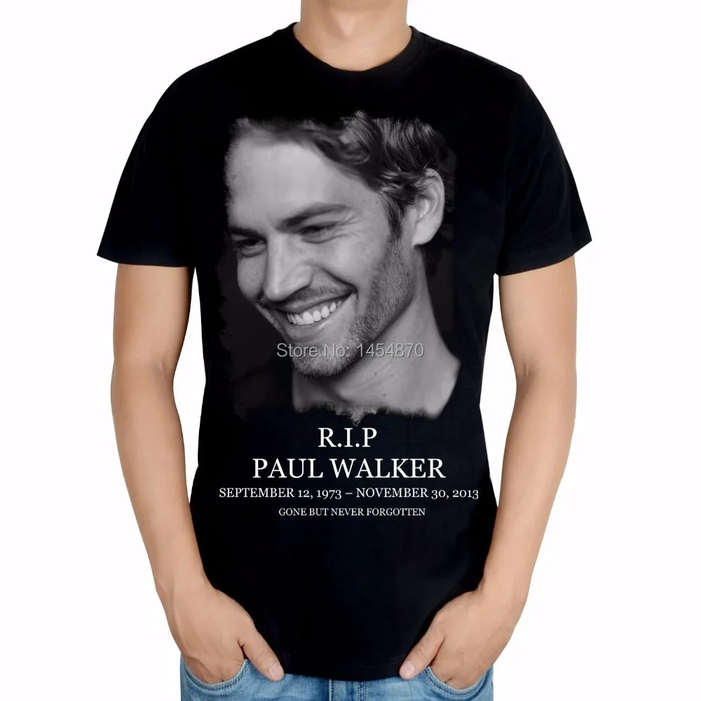 Мужская хлопковая футболка с 3D-принтом Paul Walker, черная Повседневная футболка в стиле фильма «Форсаж», для фитнеса, 2 дизайна
Мужская хлопковая футболка с 3D-принтом Paul Walker, черная Повседневная футболка в стиле фильма «Форсаж», для фитнеса, 2 дизайна