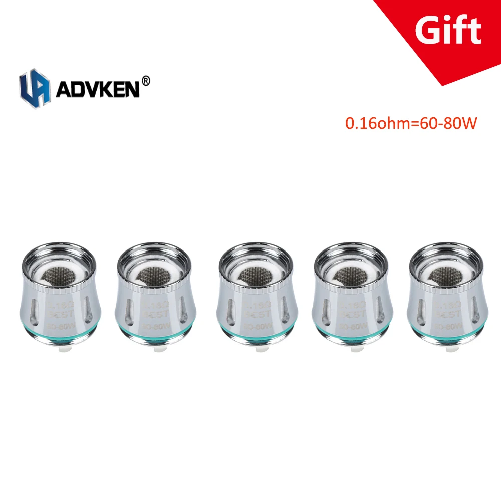 Оригинальный 5 шт./лот Advken Manta Танк сетка катушка 0.2ohm 0.16ohm ядро для Танк/NRG/Детские
