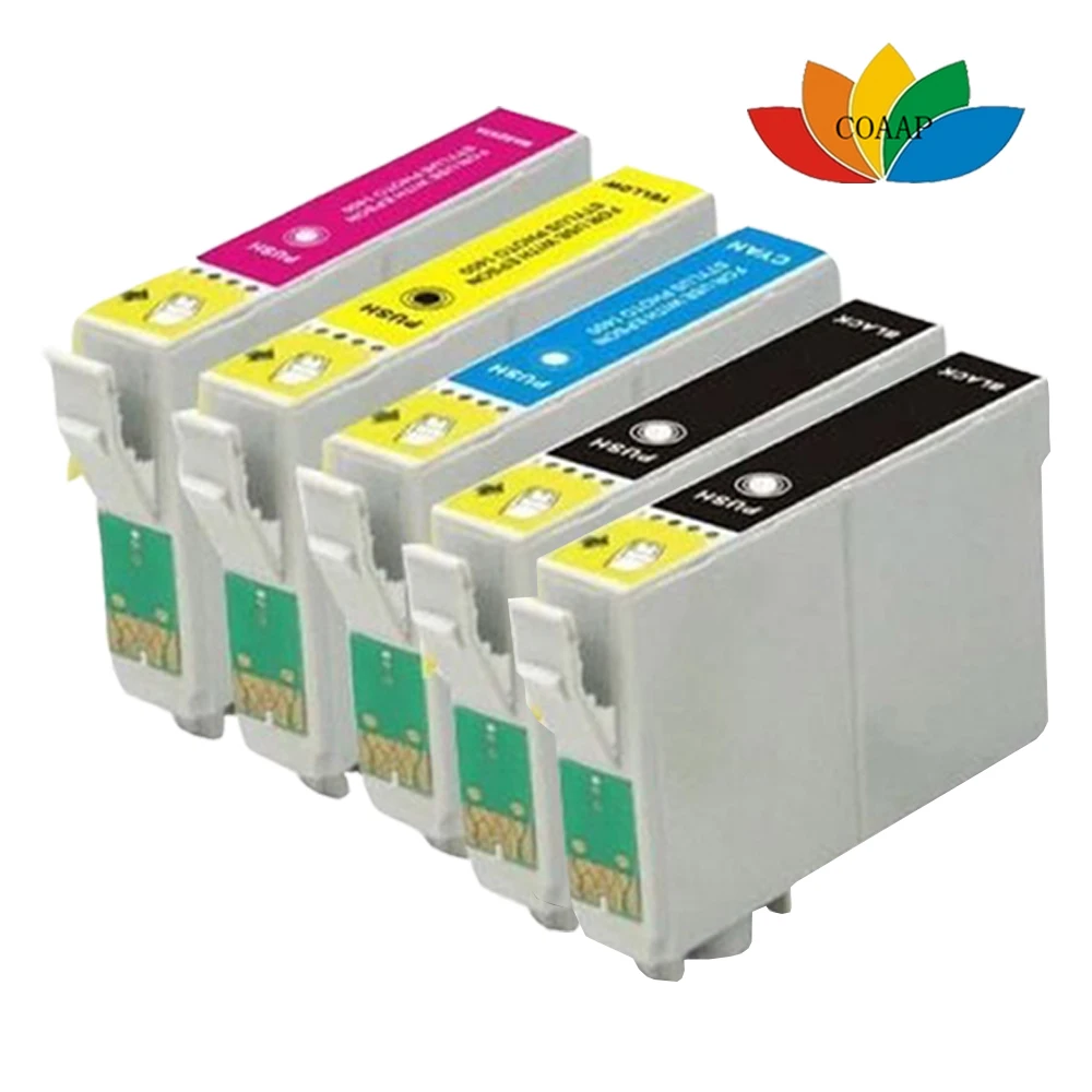 

5 Compatible T1281 T1285 Ink Cartridge For Epson Stylus SX235W SX425W SX445W S22 SX125 SX130 SX438W Printer