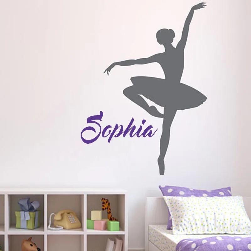 Personalized Name Ballerina Wall Decal Custom Name Wall Stickers For Girls Nursery Room Ballet Teens Girl Room L145
Personalized Name Ballerina Wall Decal Custom Name Wall Stickers For Girls Nursery Room Ballet Teens Girl Room L145