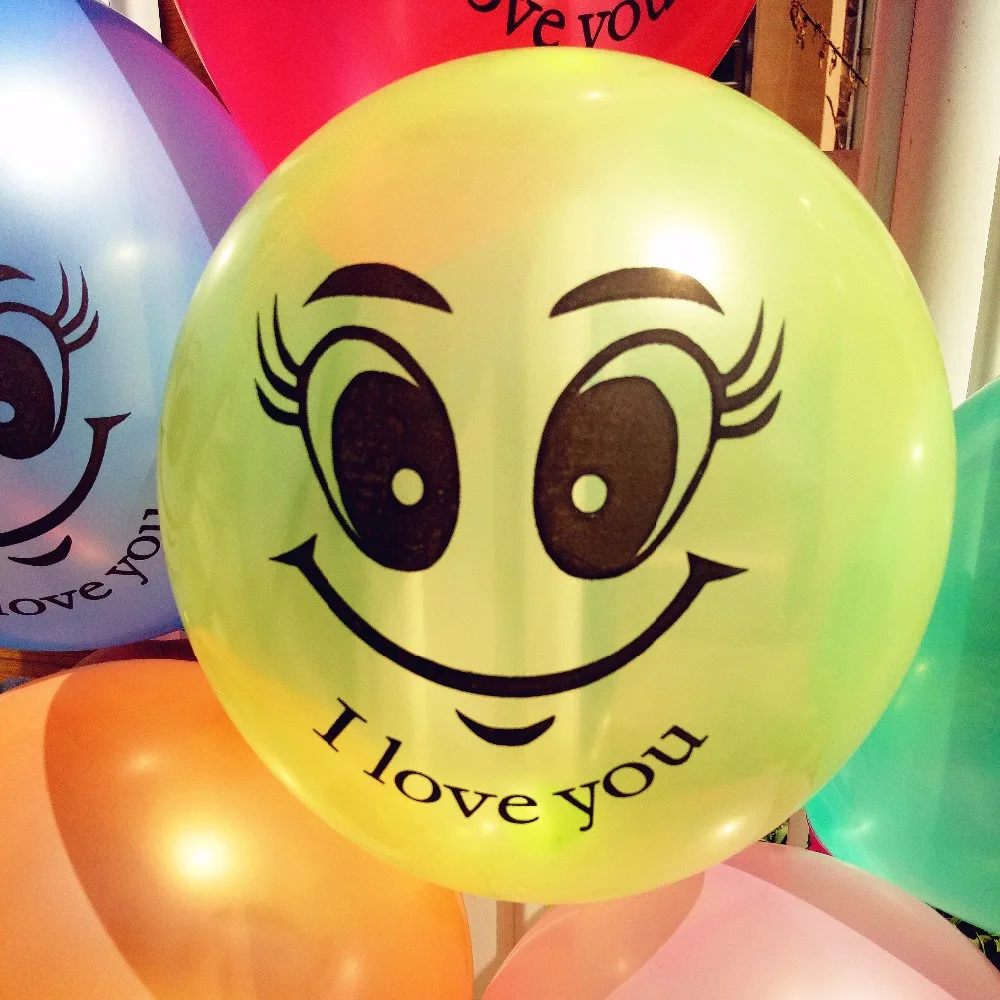 20pcs/lot 10inch Colorful big mouth SMILY baloons birthday party wedding globos Christmas decoration I LOVE YOU latex balloons
20pcs/lot 10inch Colorful big mouth SMILY baloons birthday party wedding globos Christmas decoration I LOVE YOU latex balloons
