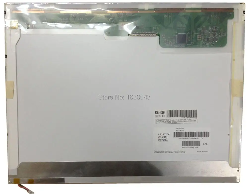 LP150X08 TLA8 TLA2 A3 A5 fit LP150X05 LP150X09 B150XG02 B150XG08 B150XG01 N150X3-L09 L07 L08 30PIN Laptop LCD Screen
LP150X08 TLA8 TLA2 A3 A5 fit LP150X05 LP150X09 B150XG02 B150XG08 B150XG01 N150X3-L09 L07 L08 30PIN Laptop LCD Screen