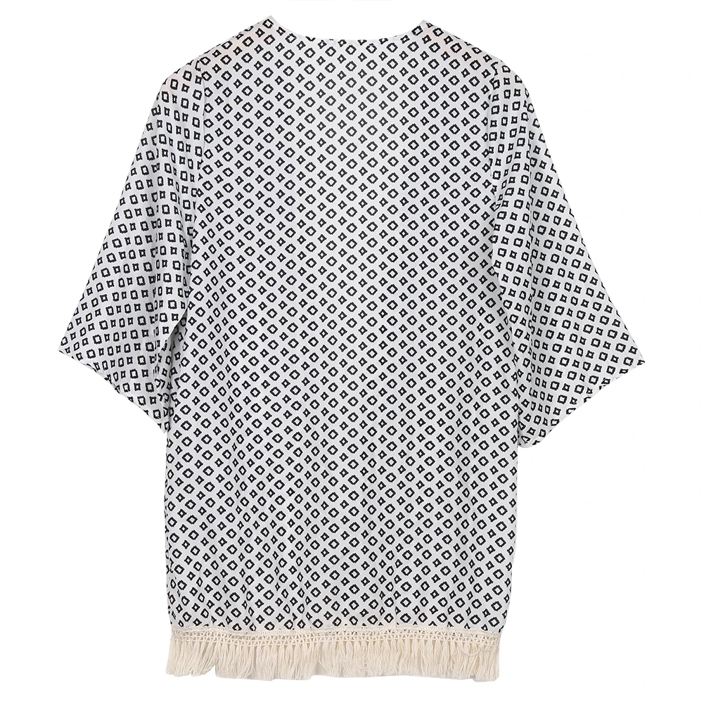 New Gift Women Fashion Geometry Printed tassels Summer Chiffon Holiday Casual Beach Zip-Up
New Gift Women Fashion Geometry Printed tassels Summer Chiffon Holiday Casual Beach Zip-Up