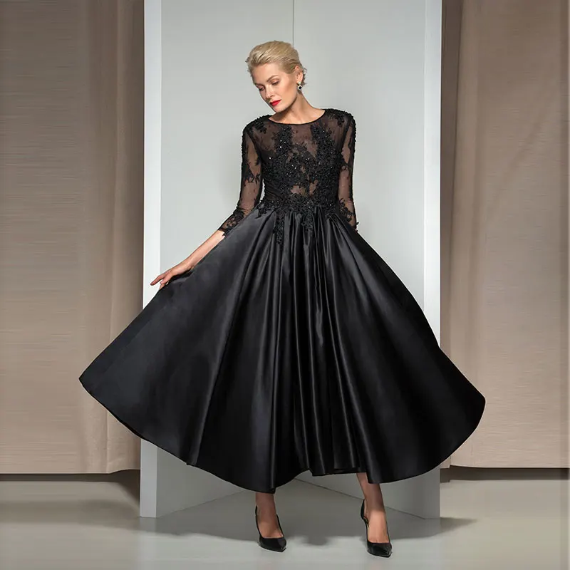 Tanpell black evening dress appliques beading scoop neck zipper-up women prom gown custom formal a line evening dresses
Tanpell black evening dress appliques beading scoop neck zipper-up women prom gown custom formal a line evening dresses