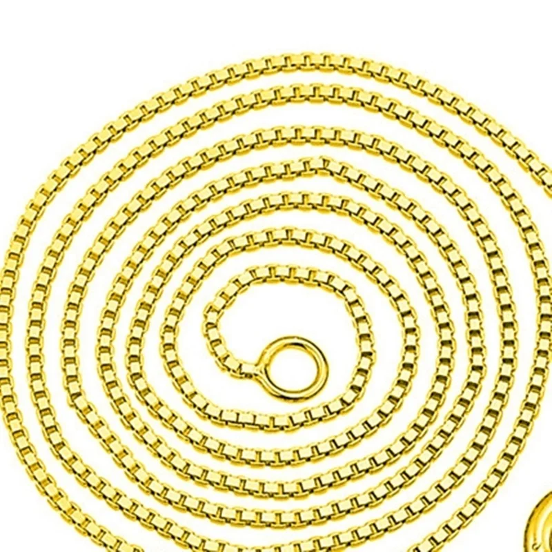 OMHXZJ Wholesale Personality Fashion OL Woman Girl Party Wedding Gift Gold 1MM Box Chain 18KT Gold Chain Necklace NC159
OMHXZJ Wholesale Personality Fashion OL Woman Girl Party Wedding Gift Gold 1MM Box Chain 18KT Gold Chain Necklace NC159