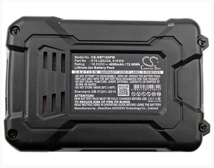 Cameron Sino 4000 мАч аккумулятор для KOBALT K18LD-26A 616300 K18-LBS23A Аккумулятор для электроинструментов
Cameron Sino 4000 мАч аккумулятор для KOBALT K18LD-26A 616300 K18-LBS23A Аккумулятор для электроинструментов