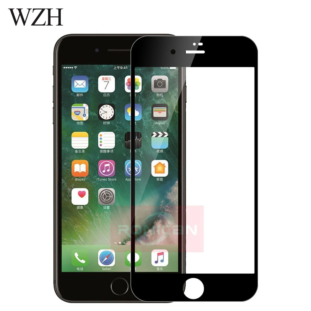 Закаленное 3d-стекло с полным покрытием для iPhone 7 8 Plus Защитная пленка экрана 6 6s 5 5s