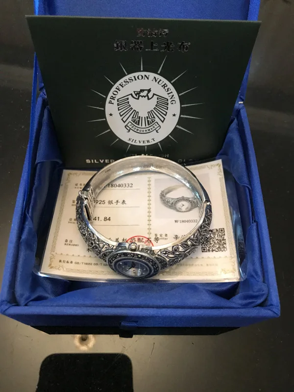 New Arrival Limited Classic S925 Silver Jewelry Watch Pure Thai Silver Bracelet Watches Hot Sale Real Silver Bangle
New Arrival Limited Classic S925 Silver Jewelry Watch Pure Thai Silver Bracelet Watches Hot Sale Real Silver Bangle