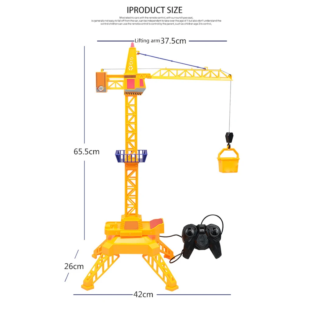 Remote Control Car Tower Crane Toy Crane Engineering Truck 360 Degree Rotate Crane Engineer Construction
Remote Control Car Tower Crane Toy Crane Engineering Truck 360 Degree Rotate Crane Engineer Construction