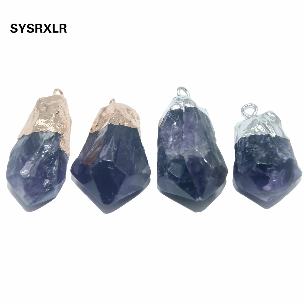 Wholesale Unique Natural Irregular Amethysts Quartz Crystal Stone Pendant Charm DIY Fit Women Necklace For Jewelry Making
Wholesale Unique Natural Irregular Amethysts Quartz Crystal Stone Pendant Charm DIY Fit Women Necklace For Jewelry Making