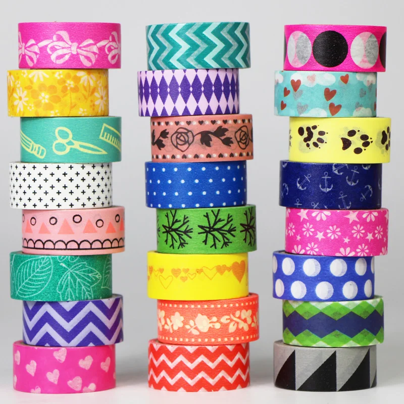 24 Rolls Washi Tape Set Paper Masking Tapes Colorful Decorative Adhesive Tape DIY Scrapbook Sticker Kids Craft Gift,15mm*3m
24 Rolls Washi Tape Set Paper Masking Tapes Colorful Decorative Adhesive Tape DIY Scrapbook Sticker Kids Craft Gift,15mm*3m