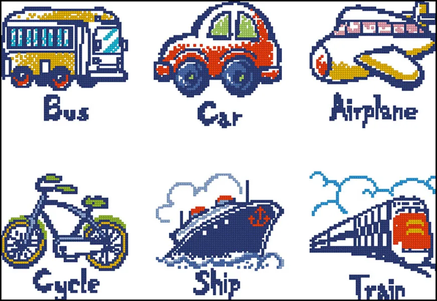 Needlework,DIY Cross Stitch,Sets For Embroidery kits,11CT&14CT,Various modes of transport
Needlework,DIY Cross Stitch,Sets For Embroidery kits,11CT&14CT,Various modes of transport
