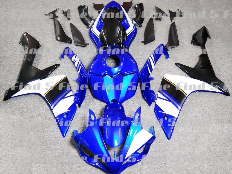 Injection blue black white fairings for YAMAHA YZFR1 YZF R1 2007-2008 07 08 YZF-R1 2007 2008 motorcycle fairing kit
Injection blue black white fairings for YAMAHA YZFR1 YZF R1 2007-2008 07 08 YZF-R1 2007 2008 motorcycle fairing kit