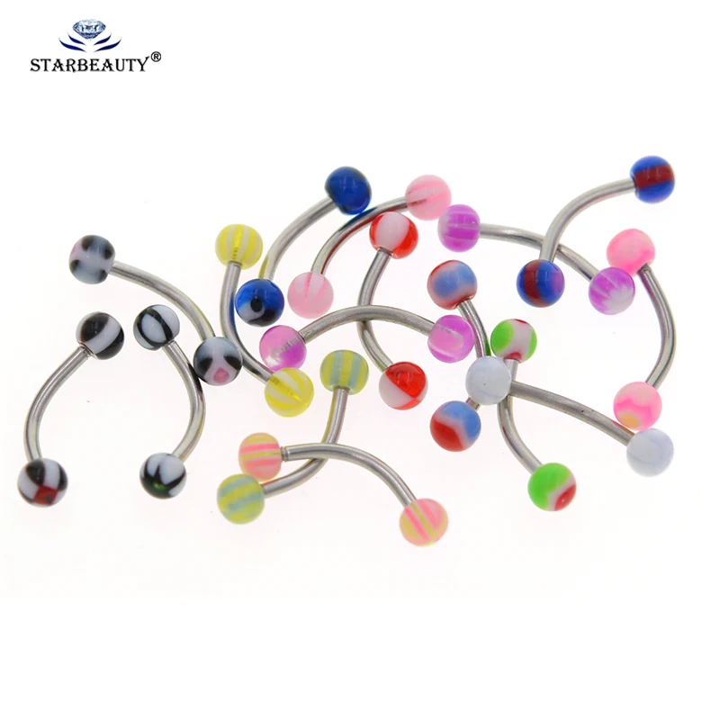 1PC *20 Color Surgical Stainless Steel Eyebrow Nose Lip Captive Bead Ring Tongue Piercing Tragus Cartilage Earring Body Jewelrys
1PC *20 Color Surgical Stainless Steel Eyebrow Nose Lip Captive Bead Ring Tongue Piercing Tragus Cartilage Earring Body Jewelrys