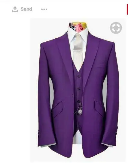 2018 Tailored Purple Suit Men Slim Fit Groom Tuxedo 3 Piece Custom Prom Wedding Suits Blazer Terno Masuclino Jacket+Pant+Vest 07
2018 Tailored Purple Suit Men Slim Fit Groom Tuxedo 3 Piece Custom Prom Wedding Suits Blazer Terno Masuclino Jacket+Pant+Vest 07