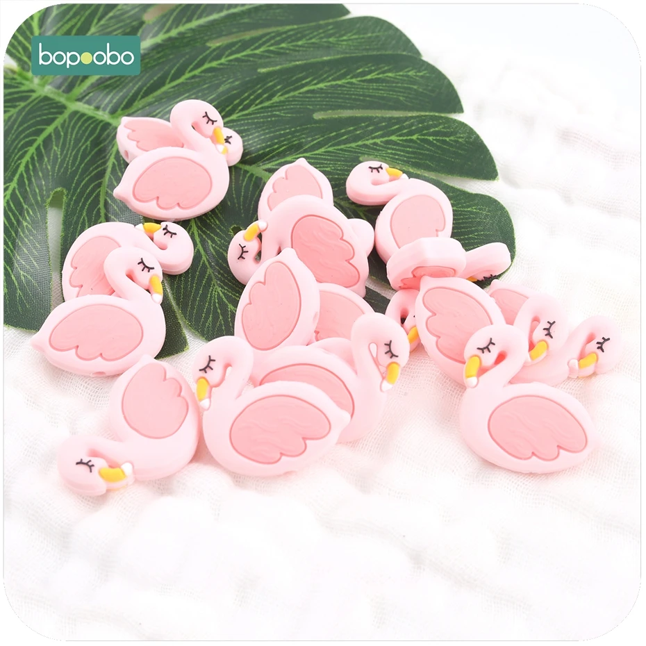 Bopoobo 3pc Baby Teether Baby Teething Swan beads Baby Nursing Accessories Mini Flamingo Beads DIY Crafts Newborn Gift
Bopoobo 3pc Baby Teether Baby Teething Swan beads Baby Nursing Accessories Mini Flamingo Beads DIY Crafts Newborn Gift