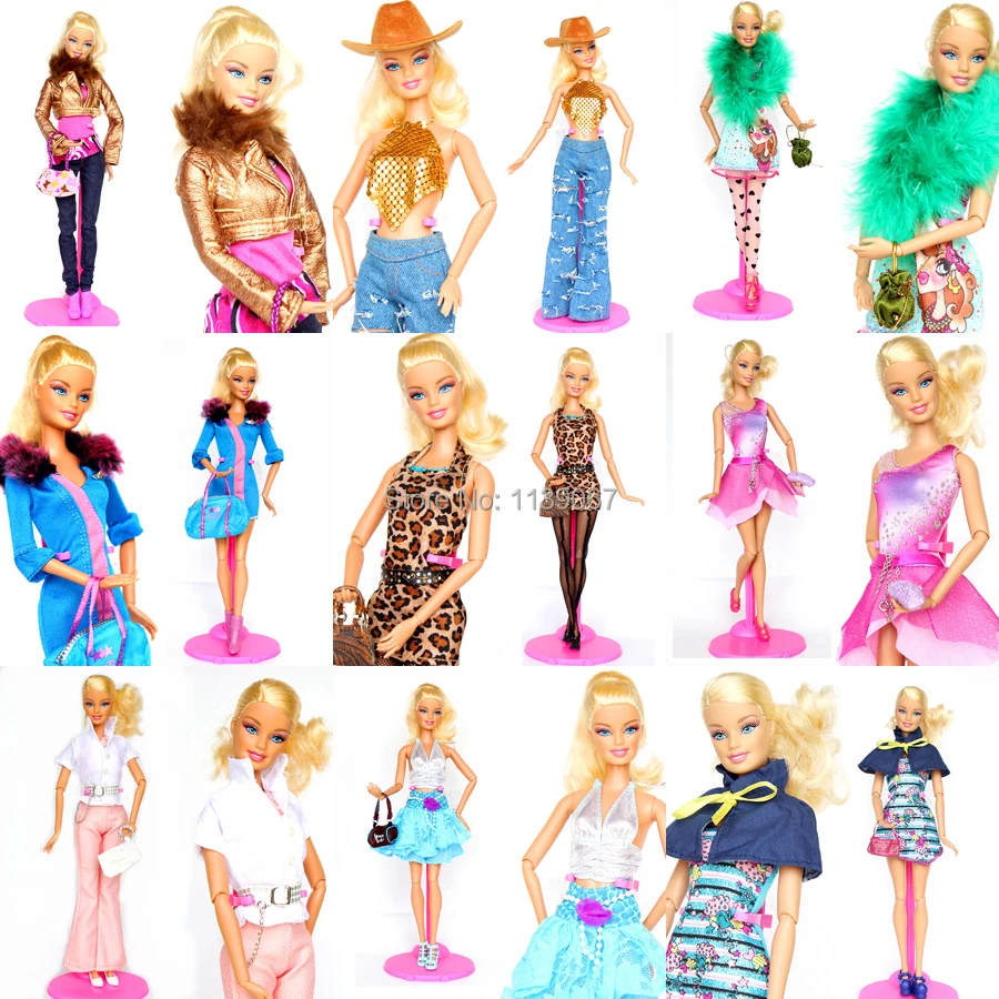 5 sets Handmade Gorgeous Doll Outfit Suit Clothing Fashion Tops Jeans Coat Clothes Dress Accessories For 1/6 Barbie Kurhn Doll
5 sets Handmade Gorgeous Doll Outfit Suit Clothing Fashion Tops Jeans Coat Clothes Dress Accessories For 1/6 Barbie Kurhn Doll