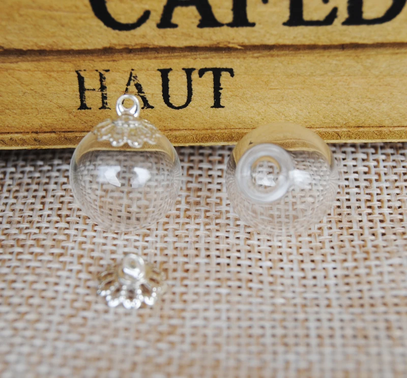 NEW 50sets/lot 14mm*4mm(opening) glass globe bubble & flower cap with ring set DIY Glass bottle vial pendant
NEW 50sets/lot 14mm*4mm(opening) glass globe bubble & flower cap with ring set DIY Glass bottle vial pendant