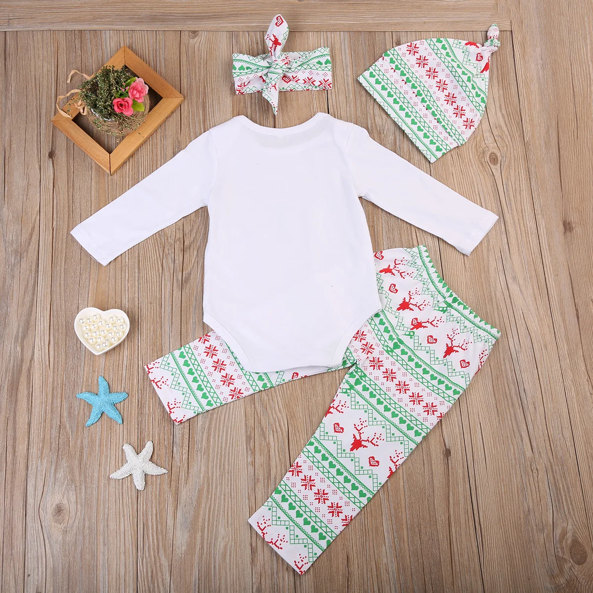 Happy Festival 2017 4PCS 1st Christmas Newborn Baby Boys Girls Tops Romper Pants Hat
Happy Festival 2017 4PCS 1st Christmas Newborn Baby Boys Girls Tops Romper Pants Hat