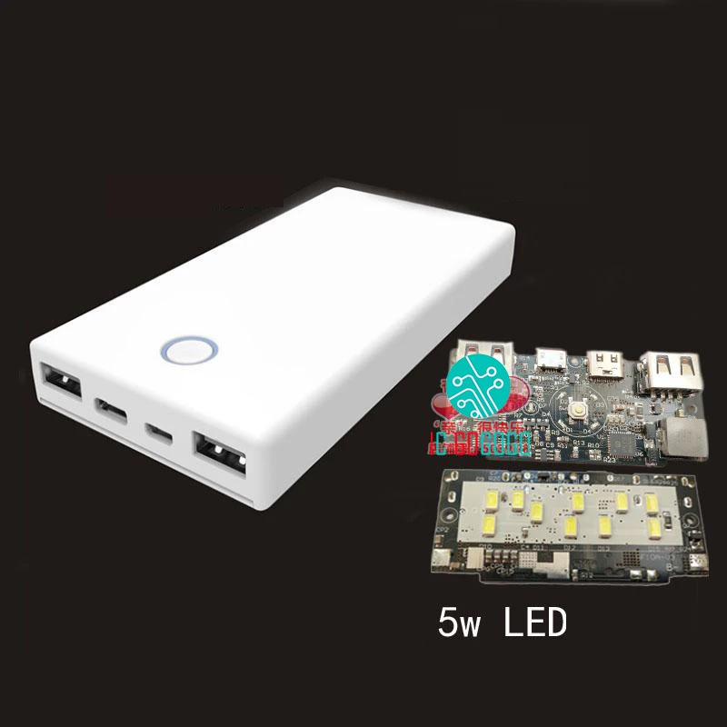 QC3.0 мобильный Мощность Банка DIY Наборы 5S Батарея двусторонней Quick Charge основа qc2.0