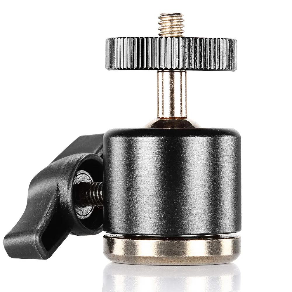 Neewer Aluminum Alloy 360 Degree Rotating Swivel Mini Ball Head 1/4"Screw Thread Base Universal Mount for Nikon/Canon/Sony/Gopro
Neewer Aluminum Alloy 360 Degree Rotating Swivel Mini Ball Head 1/4"Screw Thread Base Universal Mount for Nikon/Canon/Sony/Gopro